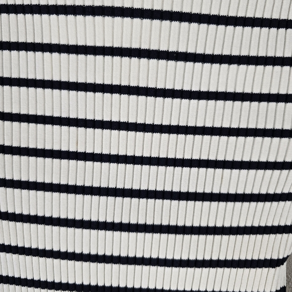 A.L.C. Anya Striped Knit Ribbed Boatneck Top Size Small - Picture 15 of 15